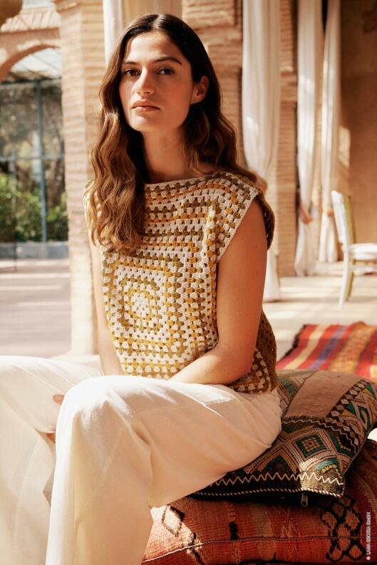 Lana Grossa Filati Häkeln 05 Modell 17 Top Ecopuno