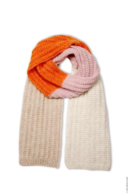 Lana Grossa Beloved Knits - Anleitung Elisa Slipover, Scarf & Hat Modellbeispiel