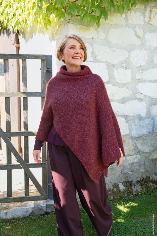 Lana Grossa Beloved Knits - Einzelanleitung Cara Stola / Poncho Modellbeispiel Poncho