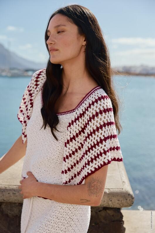 Lana Grossa Filati Häkeln 08 Modell 25 Häkelbluse