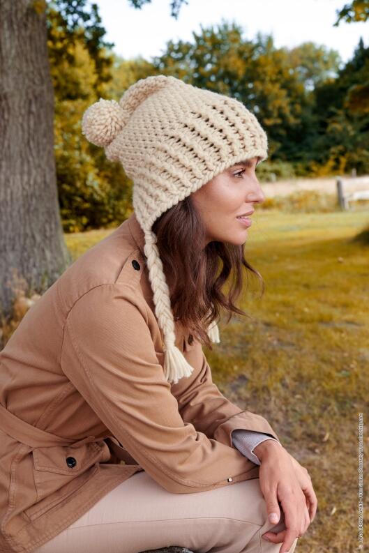 Lana Grossa Heft Accessoires Nr. 21 Modell 30 Häkelmütze