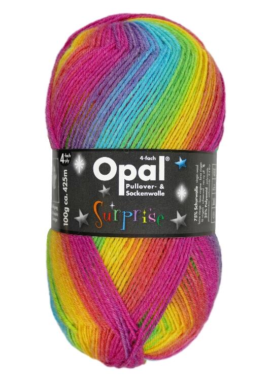 Opal  "Suprise " 4fach Sockengarn 100g Farbe 4061 Regenbogen