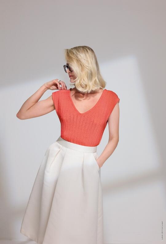 Lana Grossa Beloved Knits - Einzelanleitung CÀS Shirt Modellbeispiel