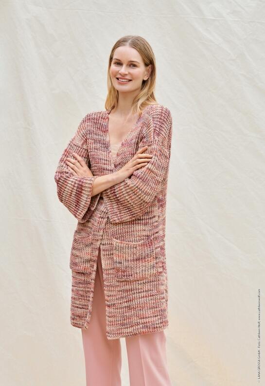 Linea Pura Nr. 14 - Nachhaltig und Fair Modellbeispiel: 14 Strickjacke Certo