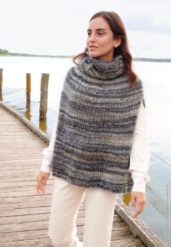 Lana Grossa Heft Accessoires Nr. 21 Modell 14 Poncho Twin 50g