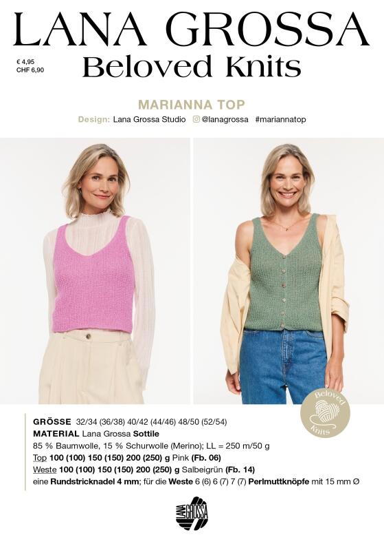 Lana Grossa Beloved Knits - Einzelanleitung Marianna Top