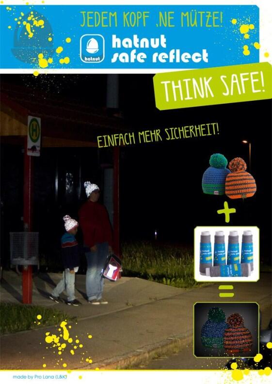 hatnut Beilaufgarn  Safe reflect  - Garn reflektierend zum mitverhäkeln