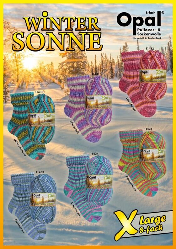 Opal XLarge WINTERSONNE 150 g 8-fach Sockengarn