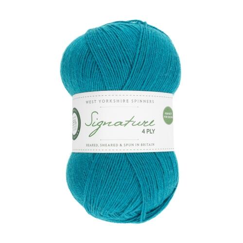 West Yorkshire Spinners Signature 4ply Unis 100g Farbe: 365 Blueberry Bonbon