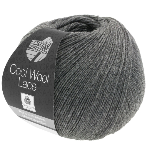 Lana Grossa Cool Wool Lace Farbe: 26 dunkelgrau