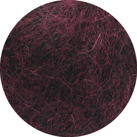 Lana Grossa Silkhair Haze Melange - Superkid Mohair mit Seide Farbe: 1301 schwarzrot meliert
