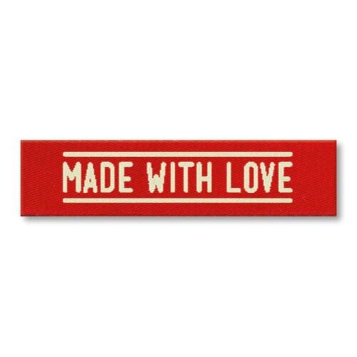 strickimicki - Etiketten für handgemachte Geschenke und selbstgefertigte Handarbeiten Text: Made with Love