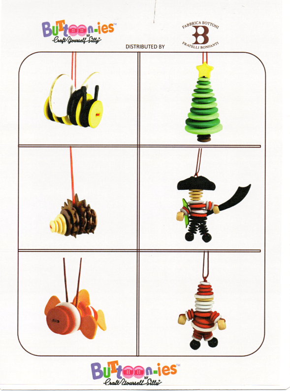 Bonfanti Buttoon-ies Knopf-Bastelset Verschiedene Modelle in der Übersicht