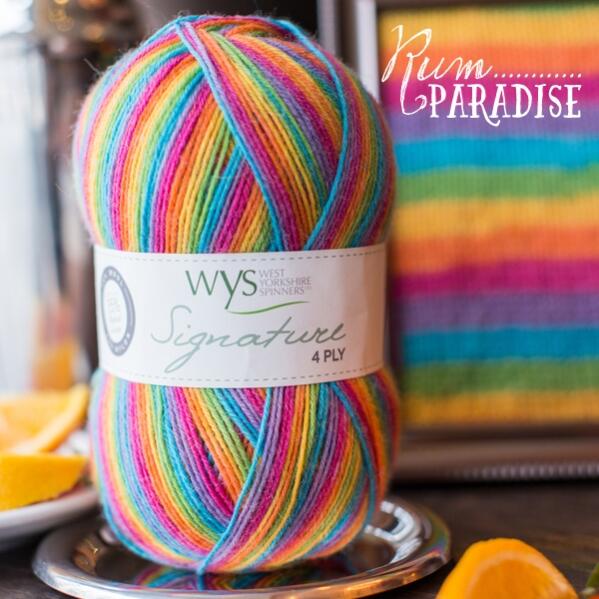 West Yorkshire Spinners Signature 4ply "Cocktail Range " Sockengarn Farbe: Rum Paradise