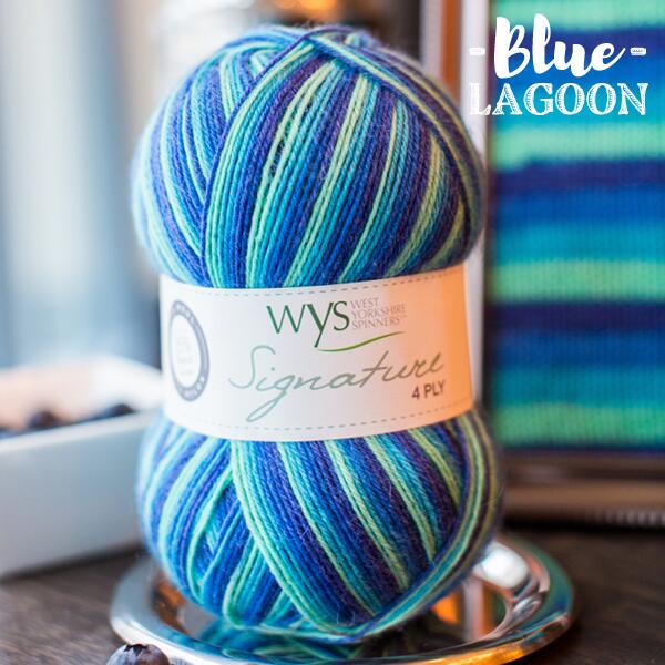 West Yorkshire Spinners Signature 4ply  "Cocktail Range " Sockengarn Farbe: Blue Lagoon