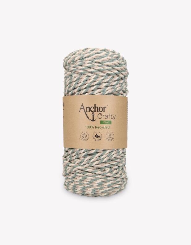 Anchor Crafty fine 3mm - 250g Makrameegarn aus Baumwolle 201 multicolor