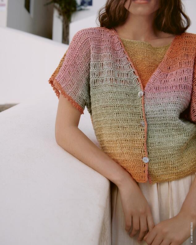 Lana Grossa Linea Pura Nr. 16 Modell 01 und 02 Top und Jacke Mare