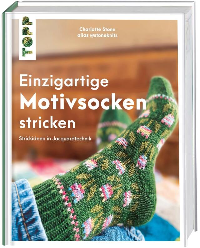 Einzigartige Motivsocken stricken von Charlotte Stone