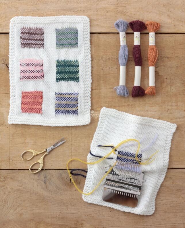 DMC Weaving Loom - Stopfhilfe Anwendungsbeispiel