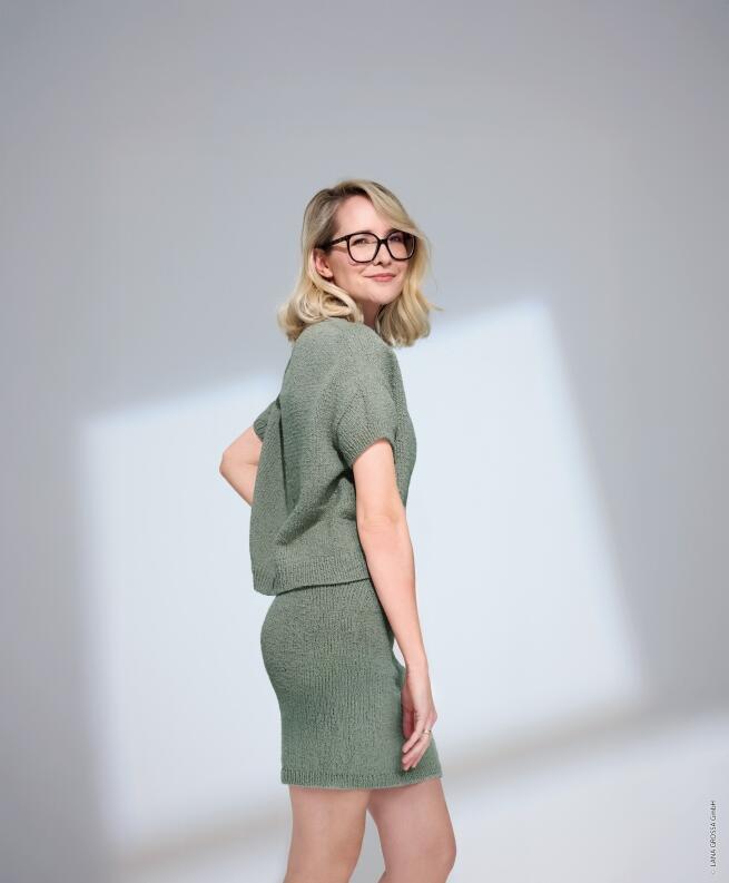 Lana Grossa Beloved Knits - Einzelanleitung Rick Shirt & Rock Modellbeispiel