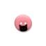Kunststoffknopf Schwarze Katze farbig 15mm Farbe: 071 rosa