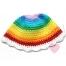Sommerlicher Baby-Hut "Regenbogenfee" aus Baumwolle und Kapok