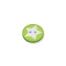 Kunststofknopf "Star " 15mm - 2-Loch-Knopf Farbe: lindgrün