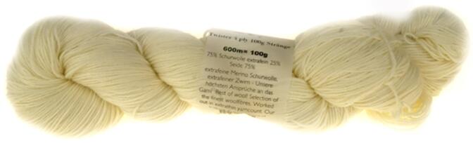 Schoppel Wolle Twister - ungefärbt 100g Strang
