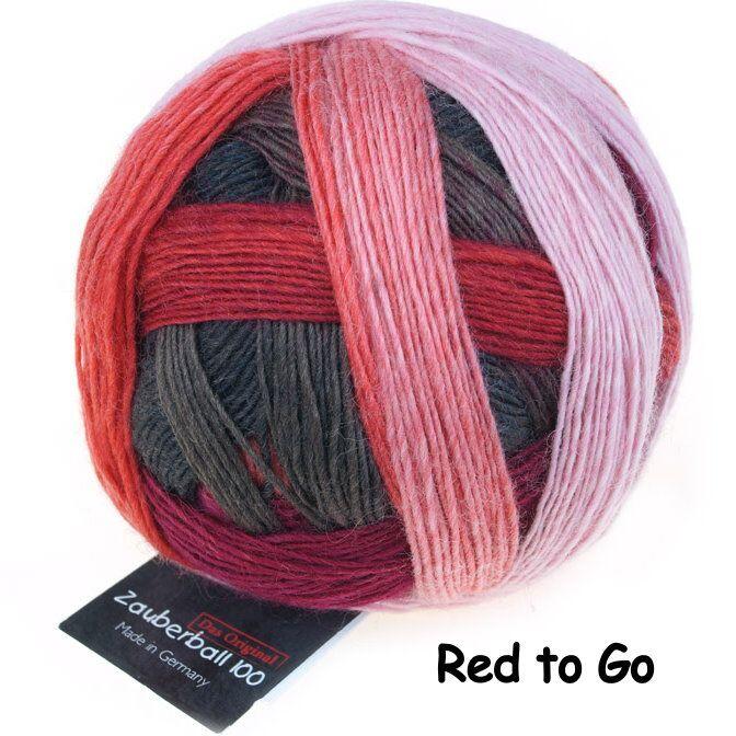 Schoppel Zauberball 100 - Sockengarn in vielen kreativen Färbungen aus 100% Schurwolle vom Merinoschaf Farbe Red to Go