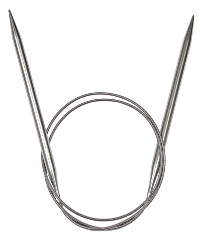 Lana Grossa Rundstricknadel aus Edelstahl 80cm