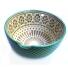 Keramik Garnschale - türkis gemustert