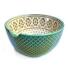 Keramik Garnschale - türkis gemustert