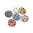 Kunststoffknopf Bunte Sterne 15mm