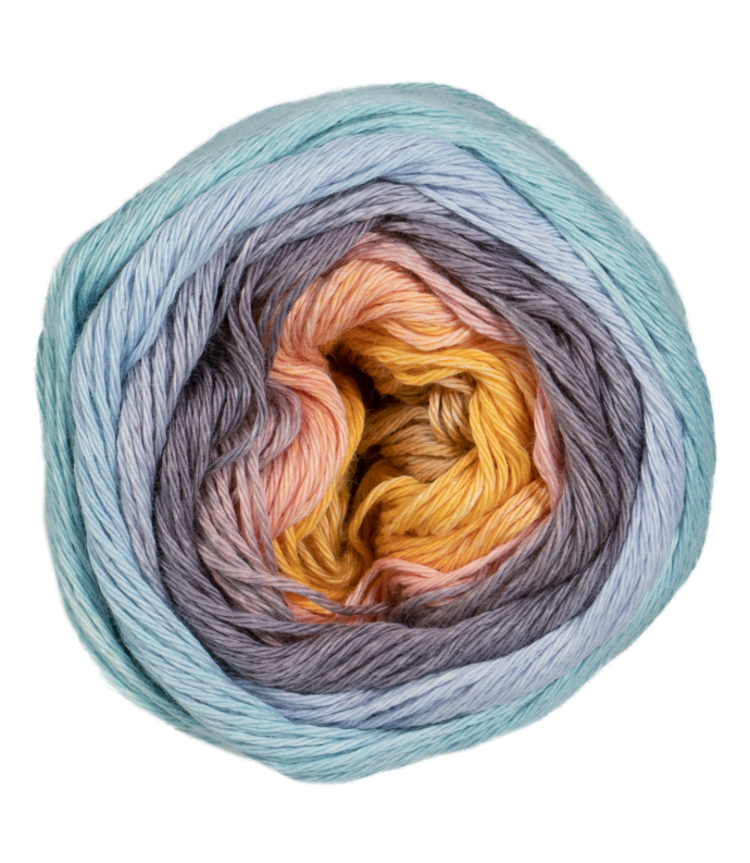 Pro Lana 1-2-3 Ideen 100g Farbe: 021 hellblau-gelb