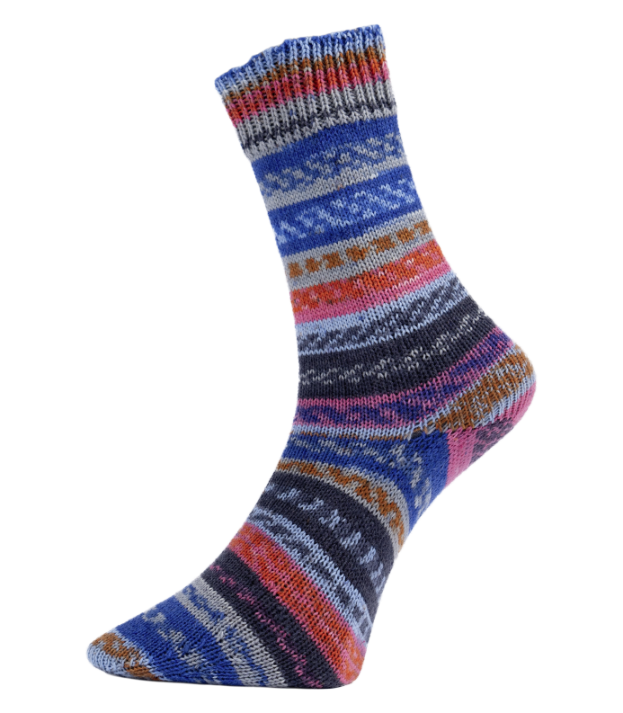 Pro Lana Golden Socks Fjord Socks PUZZLE 100g Modellbeispiel Farbe 085