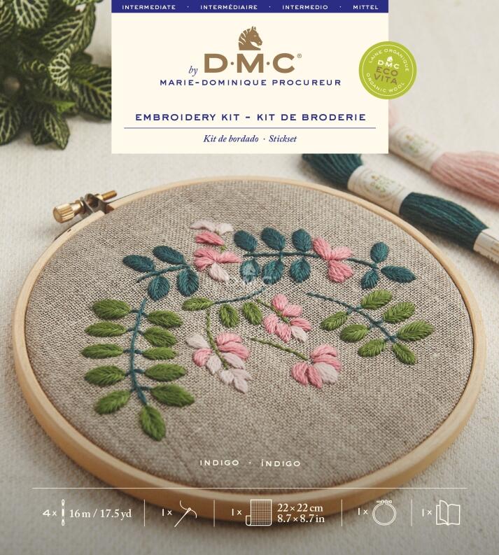 DMC Stickset Indigopflanze von Marie D. Procureur