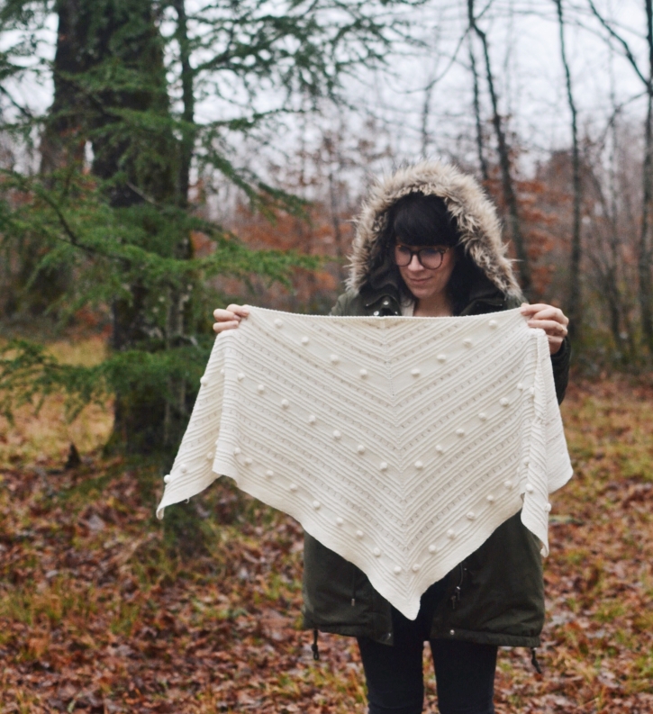 Rosy Green Wool Anleitung - Tuch Brune von Melody Hoffmann