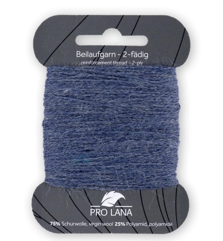 Pro Lana Stopf- und Beilaufgarn 2-fädig 41m 5g Farbe: 2137 Jeans meliert