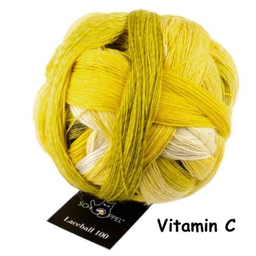 Schoppel Wolle Lace Ball 100 - Lacegarn aus Merinowolle Farbe: Vitamin C