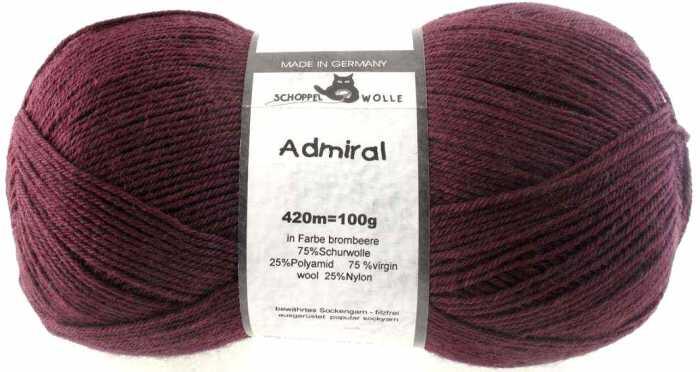 Schoppel Admiral 4fach-Sockenwolle Farbe brombeer