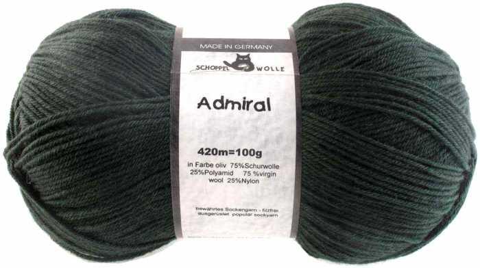Schoppel Admiral 4fach-Sockenwolle Farbe oliv
