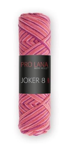 Joker 8 color mehrfarbiges Häkelgarn aus reiner Baumwolle NM14/8 Farbe: 531 Warme Rottöne