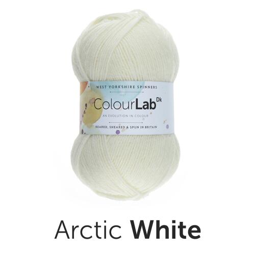 West Yorkshire Spinners ColourLab DK Unis Farbe: 011 arctic white