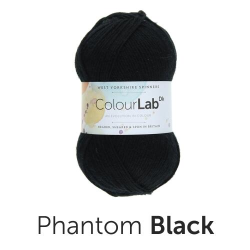 West Yorkshire Spinners ColourLab DK Unis Farbe: 099 phantom black