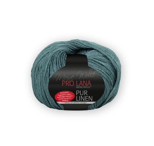 Pro Lana Pur Linen - Leinenbändchengarn Farbe: 69 petrol