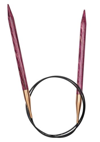Lana Grossa Rundstricknadel aus Designholz SIGNAL 60cm Farbbeispiel: pink 8mm