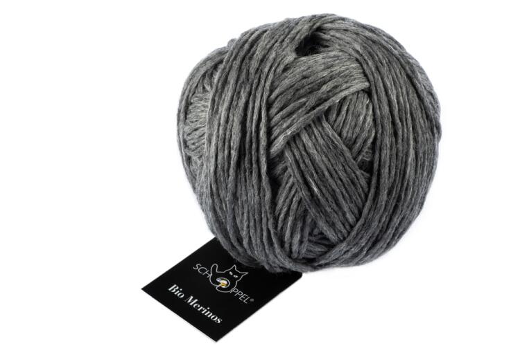 Schoppel Wolle Bio Merinos - Bio-Merinogarn mit Leinen Farbe: graumelange (9263m)