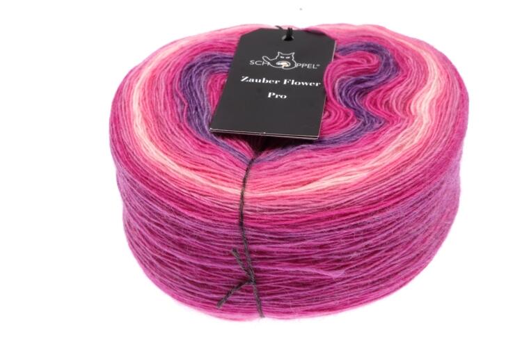 Schoppel Wolle Zauberflower Pro 150g Farbe: 2517 Pink Affaire