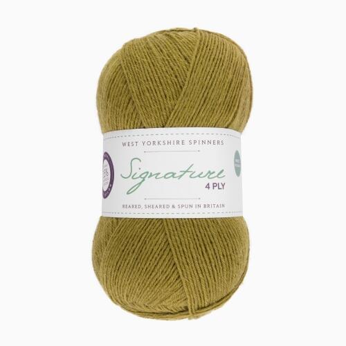 West Yorkshire Spinners Signature 4ply Unis 100g Farbe: 351 Cardamom