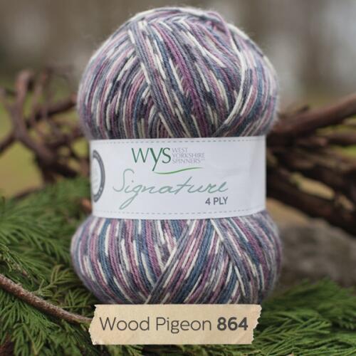 West Yorkshire Spinners Signature 4ply "Country Birds " Farbe: Wood Pigeon